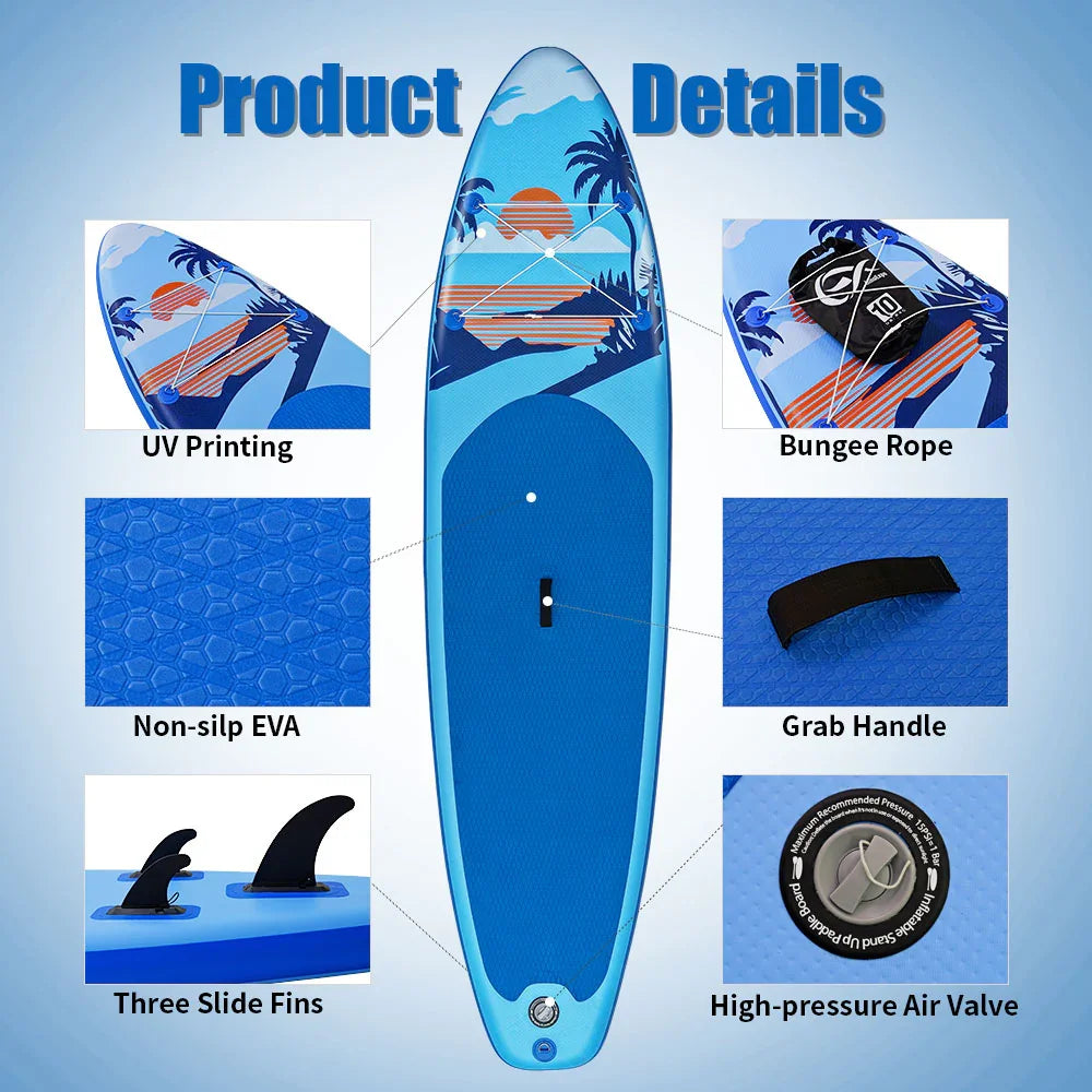 Paeloop SUP Board – Side Profile View on Water