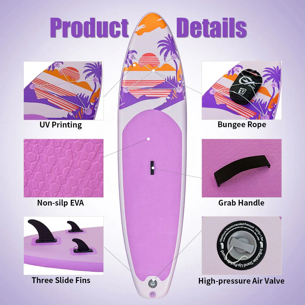 Paeloop Clipper SUP – Deck Pad and Carry Handle Detail