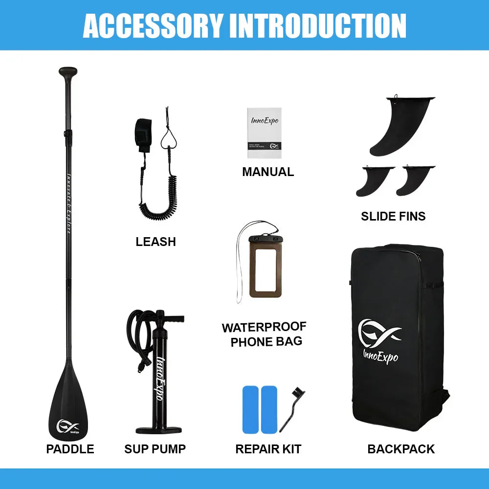 Paeloop Voyager SUP – Triple Fin Configuration